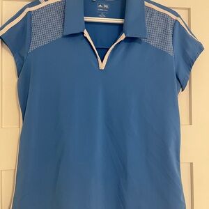 Adidas Women's Sky Blue Short Sleeve Top